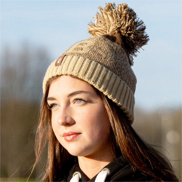 2026 HUUB Bobble Hat BOBHATOC - Oatmeal / Chocolate